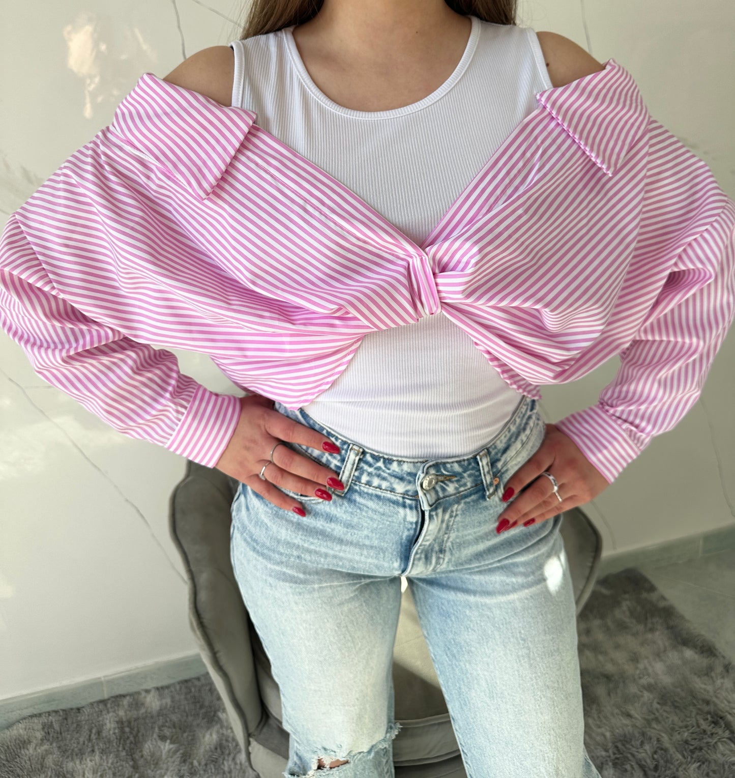 Top con camicia