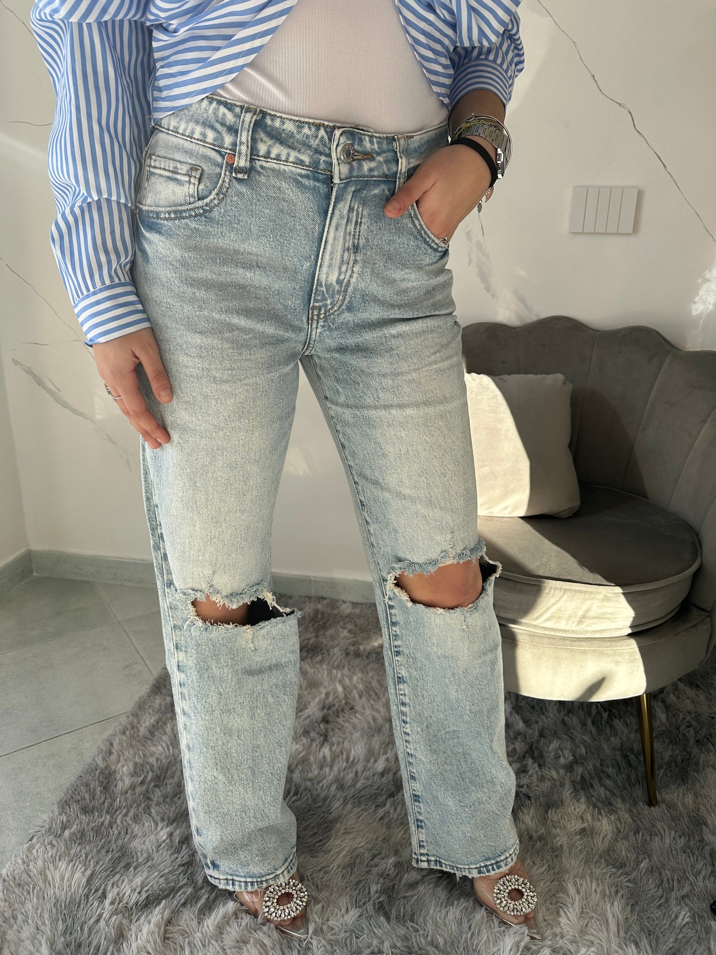 Jeans con trappo